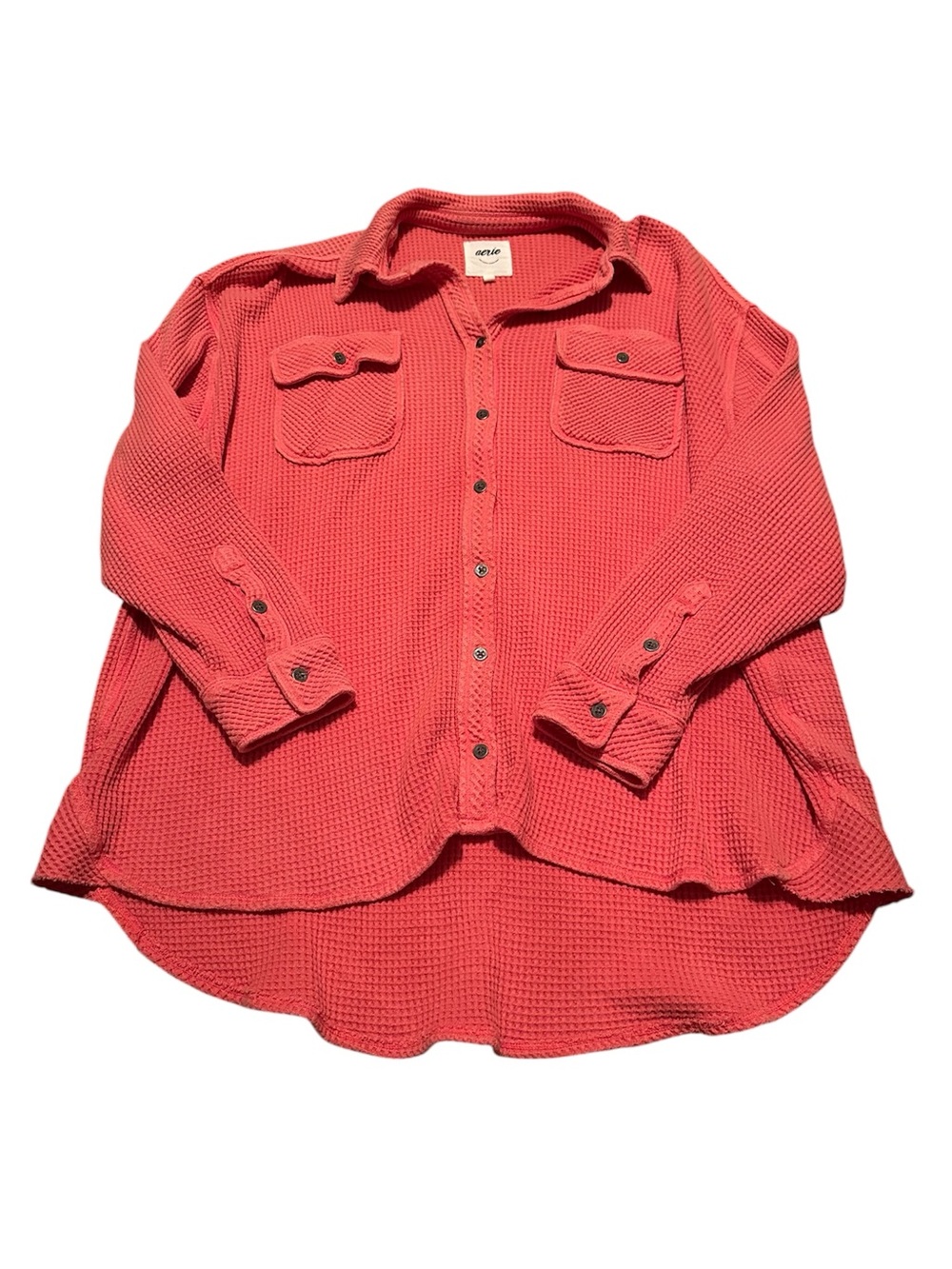 Aerie Waffle Knit Oversized Top